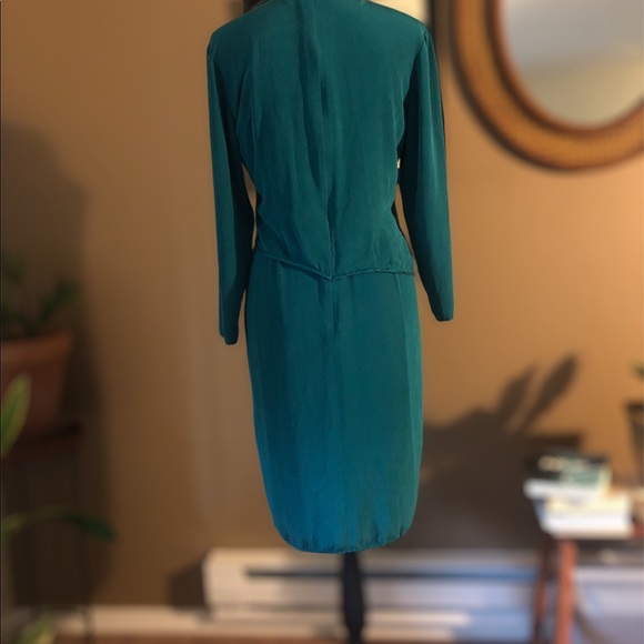 Nordstrom Gallery Vintage Dress 100% Silk - Picture 3 of 6